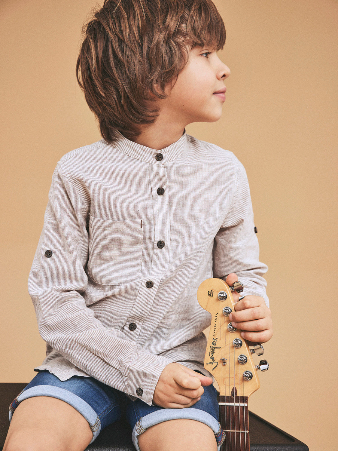 NKMFISH Shirts - Brown Lentil